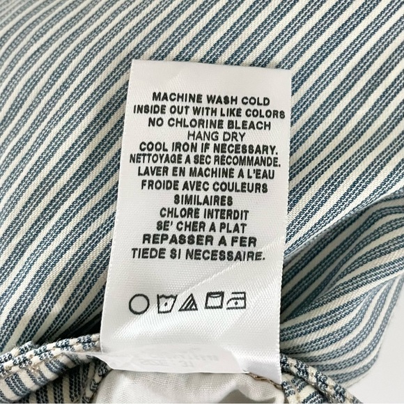NWT Joe’s Jeans The Weekender Slim Fit Pin Stripe Crop Pants Blue White Size 31 - Picture 10 of 10